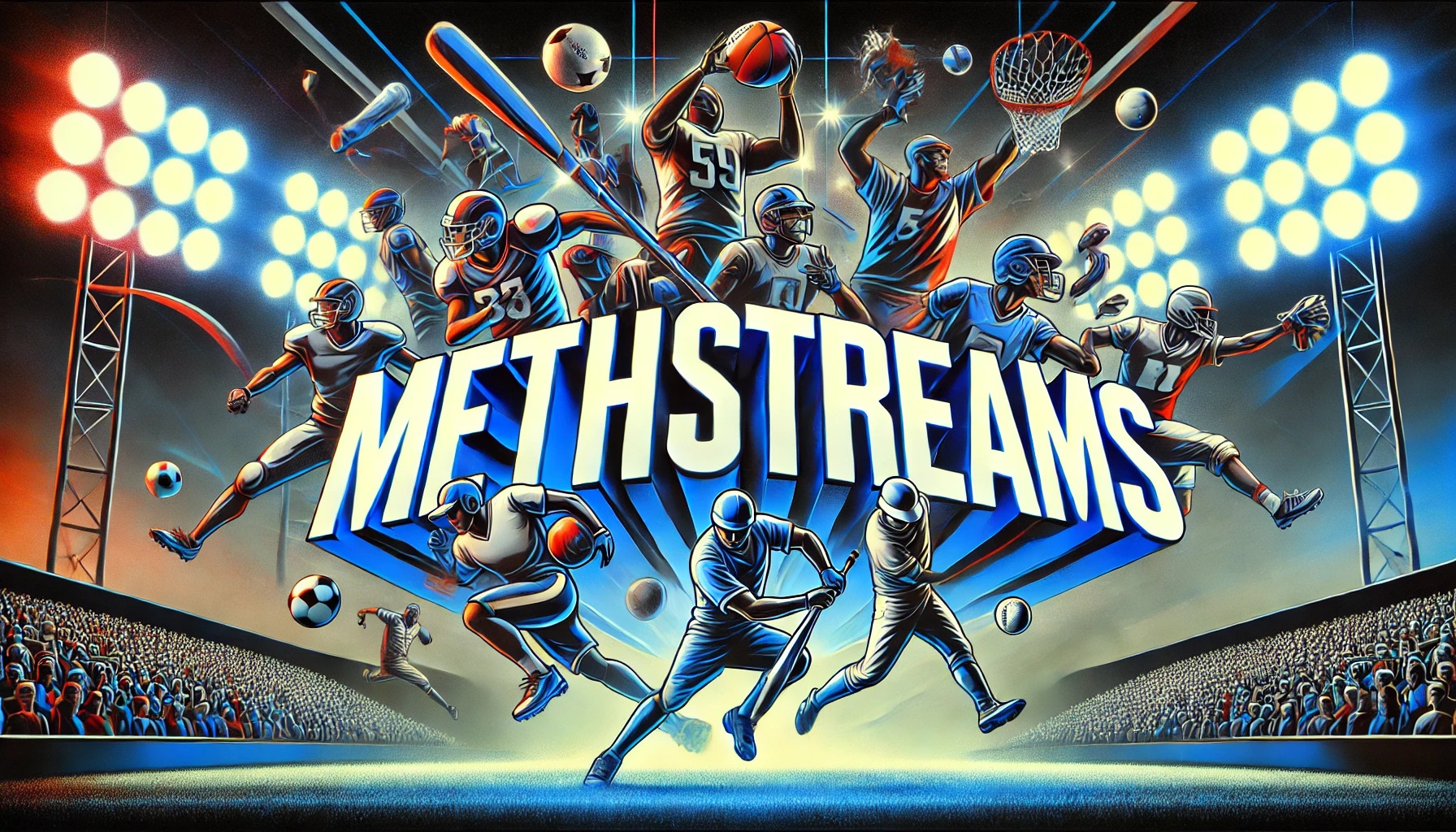 MethStreams live sports streaming banner - Watch free NFL, NBA, and more
